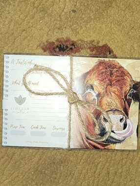Cow Recipe Cards - Brown Design 8 Cards